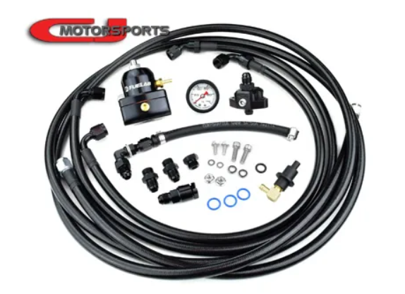 CJM S0 VQ35HR Fuel Return System with Pressure Gauge